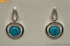 Sterling Silver Turquoise Drop Earrings