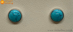 Sterling Silver and Turquosie Stud earrings