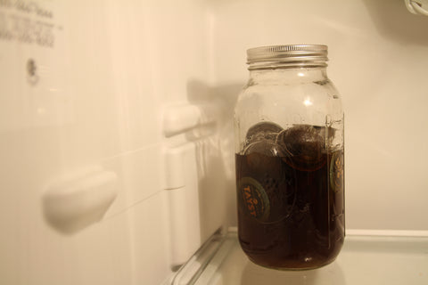  Finished cold brew coffee using Tayst coffee pods.
