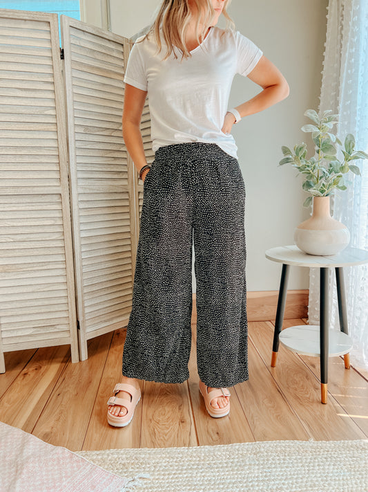 High Waist Crinkle Pants