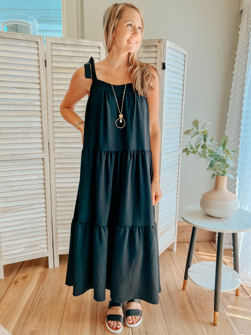 Tie Strap Maxi Dress