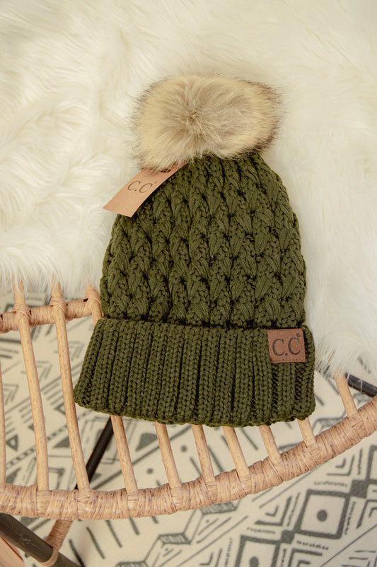 Lattice C.C. Hat with Pom