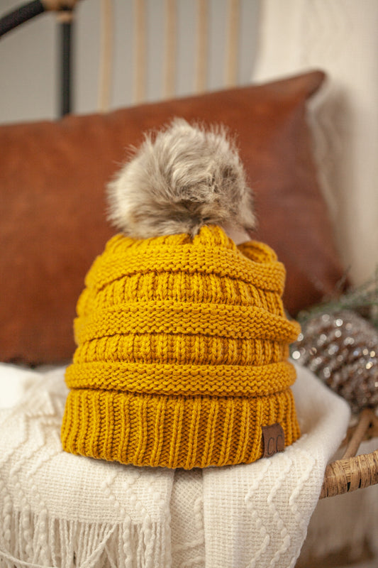 C.C. Hat with Pom