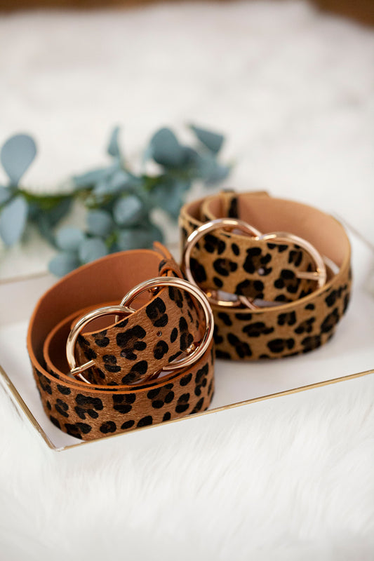 Leopard Double Ring Belt