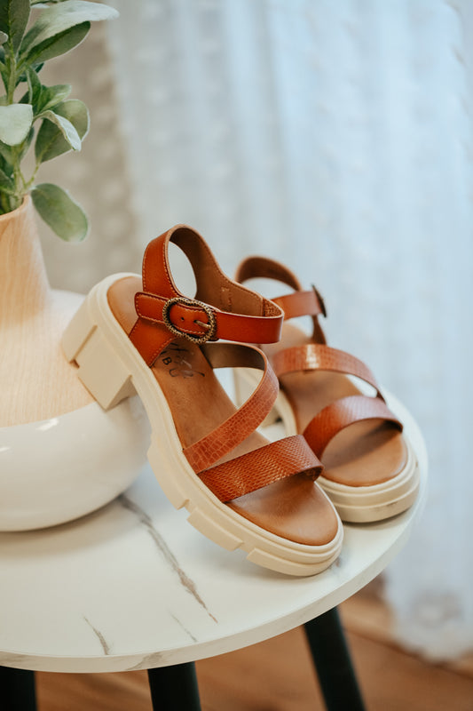 blowfish malibu brown vegan leather heel sandal platform buckle