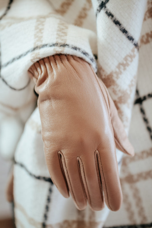 Faux Leather Gloves