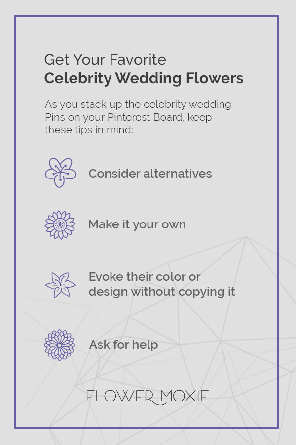 Tips for Getting Celebrity Wedding Flower Looks