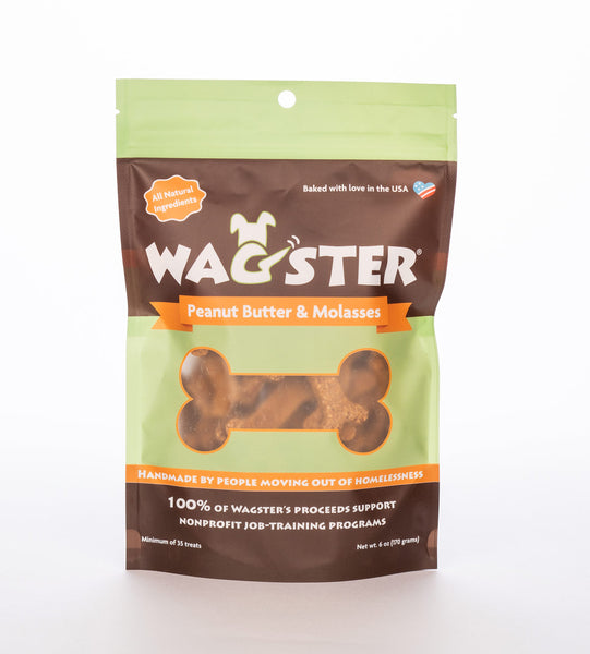 peanut butter and molasses dog treats