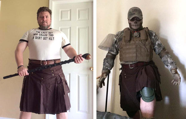 The many personas of a larger-than-life kilt wearer