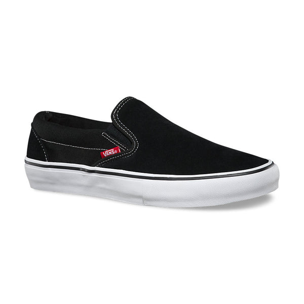 vans slip on pro white suede