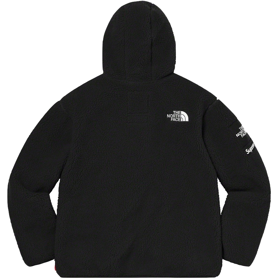 Supreme x The North Face S Logo Hooded Fleece Jacket - Black - Used