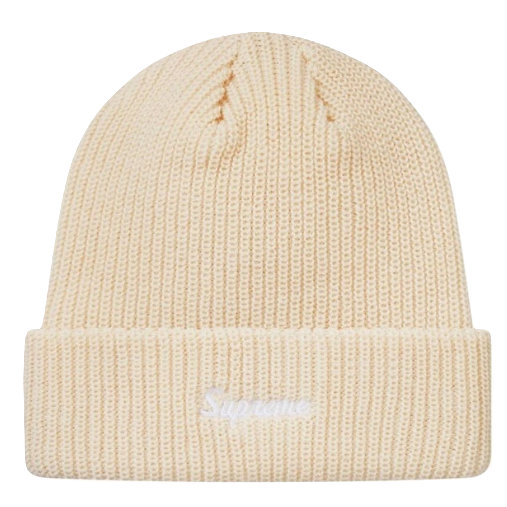 supreme loose gauge beanie cream