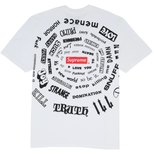 Supreme Spiral Tee - White