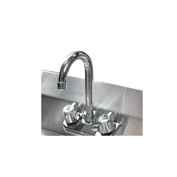 Nella 4 Goose Neck Spout Faucet For Stainless Steel Hand Sink With 4 Center 23703
