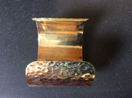 NWT 24k Gold Plated Cuff Agate Quartz Black Gem Stone Sz 2" Adjustable Bracelet