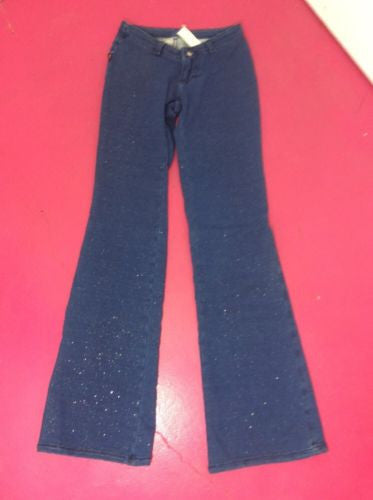 NWT $89 Size 27 Stunning Stretch Blue Lycra Denim Brazilian Cut Low Waisted
