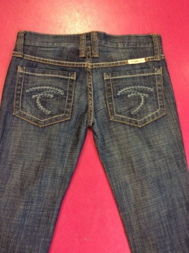 NWT 🌸 $89 Frankie B Size 0-2 low Rise Skinny Crop Capri Pants 28" Hipsters Dark