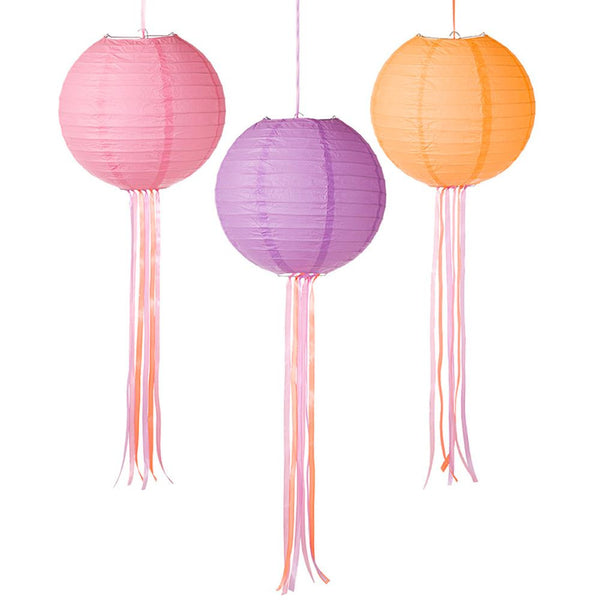 pastel paper lanterns