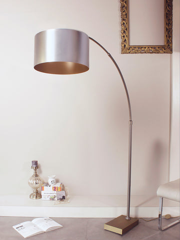 Silver Arc Floor Lamps for Living Room | Buy Modern Floor Lamps Online India