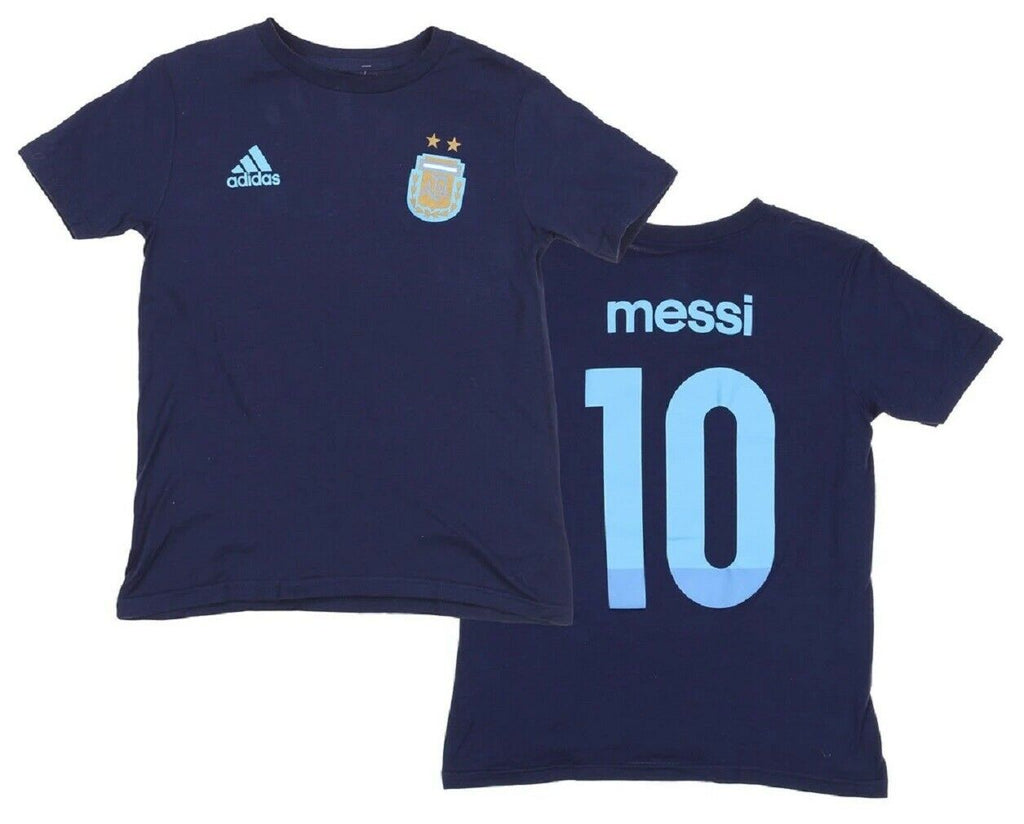 Lionel Messi #10 Adidas Navy Blue Performance Jersey Shirt Mens XL