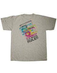 Old Skool Rules Cassette Tape 4 Colour T Shirt