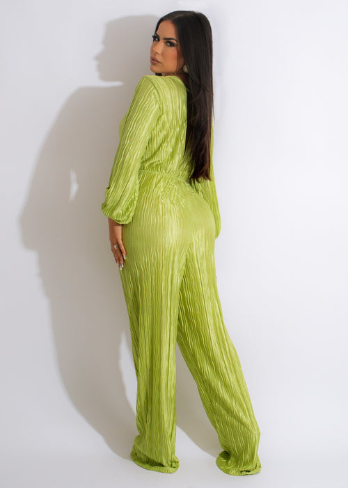 Vacation Time Jumpsuit Green