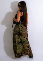 Leave It To Me Camo Long Skirt