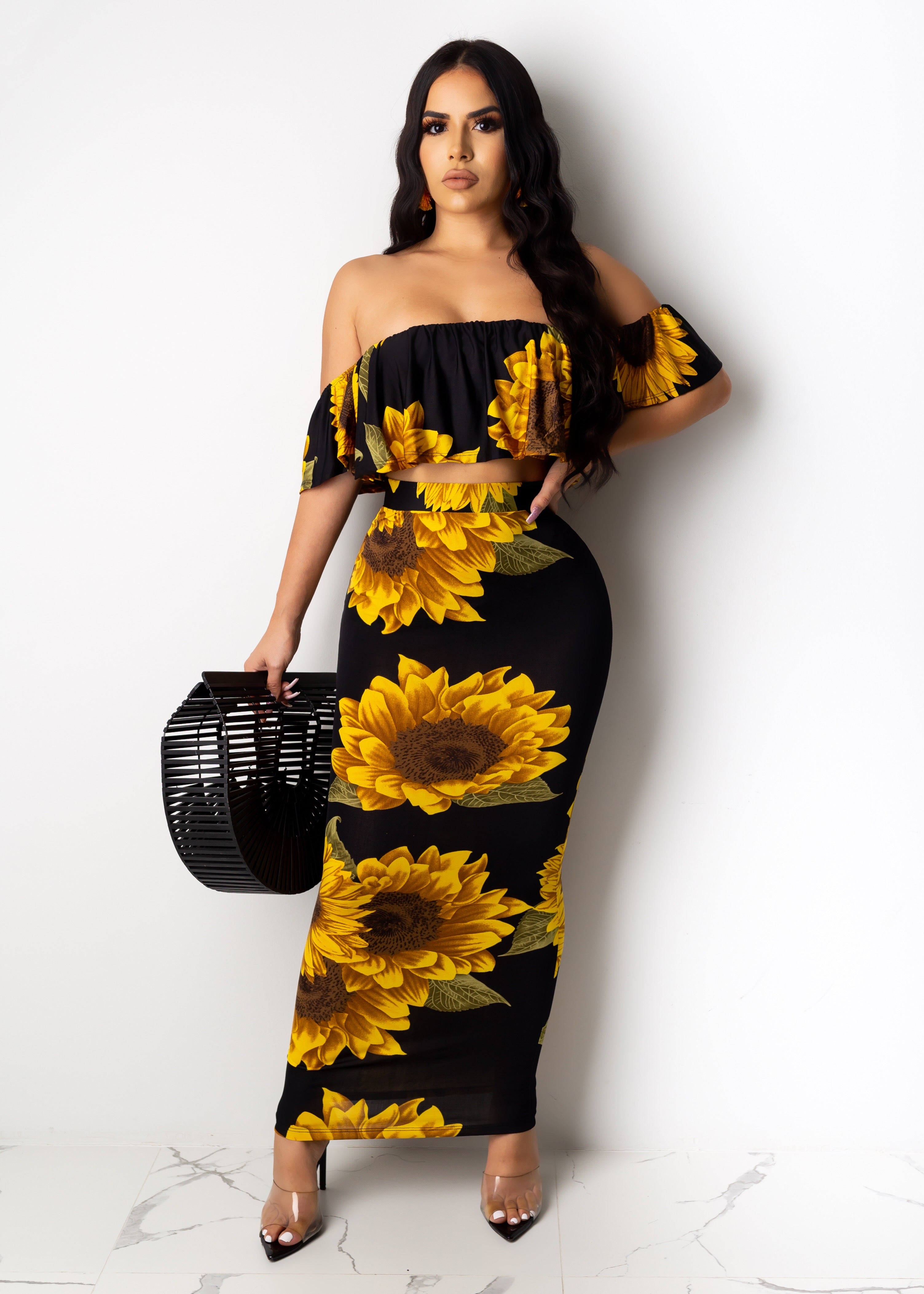 Sunflower Skirt Set