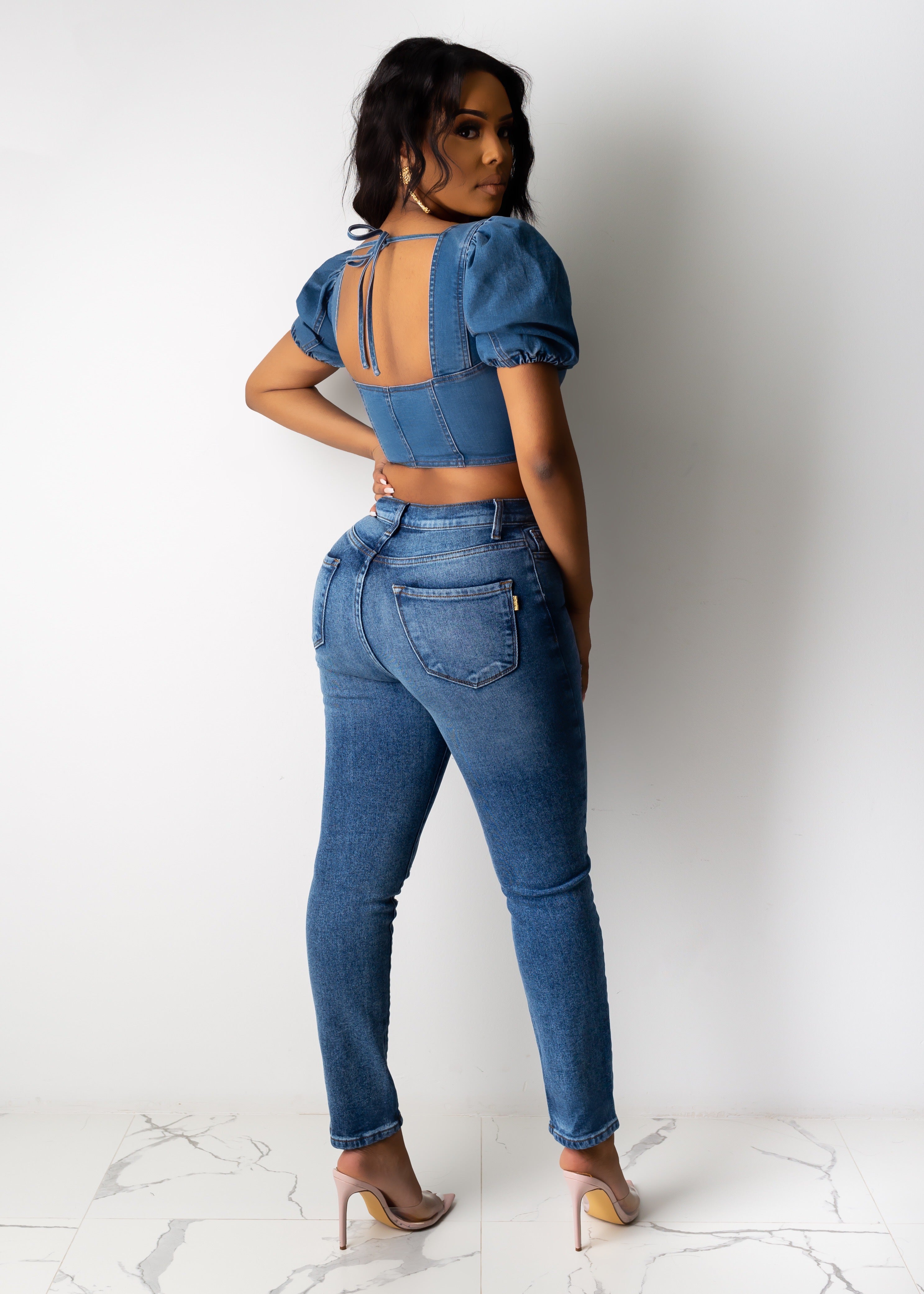 Treating Myself Denim Top