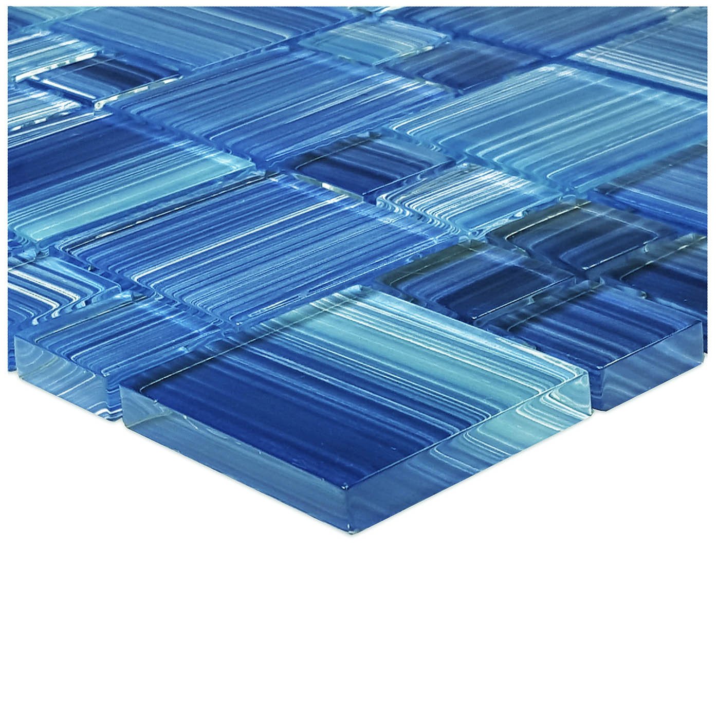 Caribbean Blue Mixed Mosaic Tile Gw8m2348b11 Glass Pool Tile