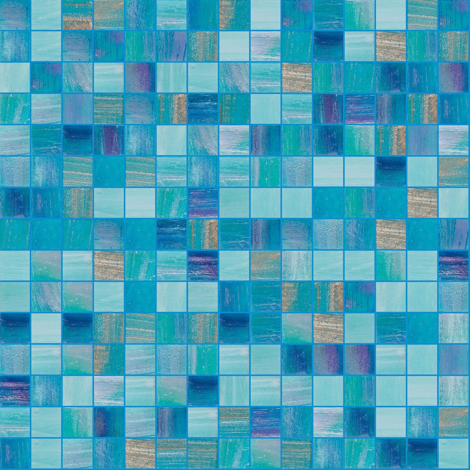 Wavy Mix 34 X 34 Mosaic Tile Trend Glass Mosaic Tile Aquablu Mosaics