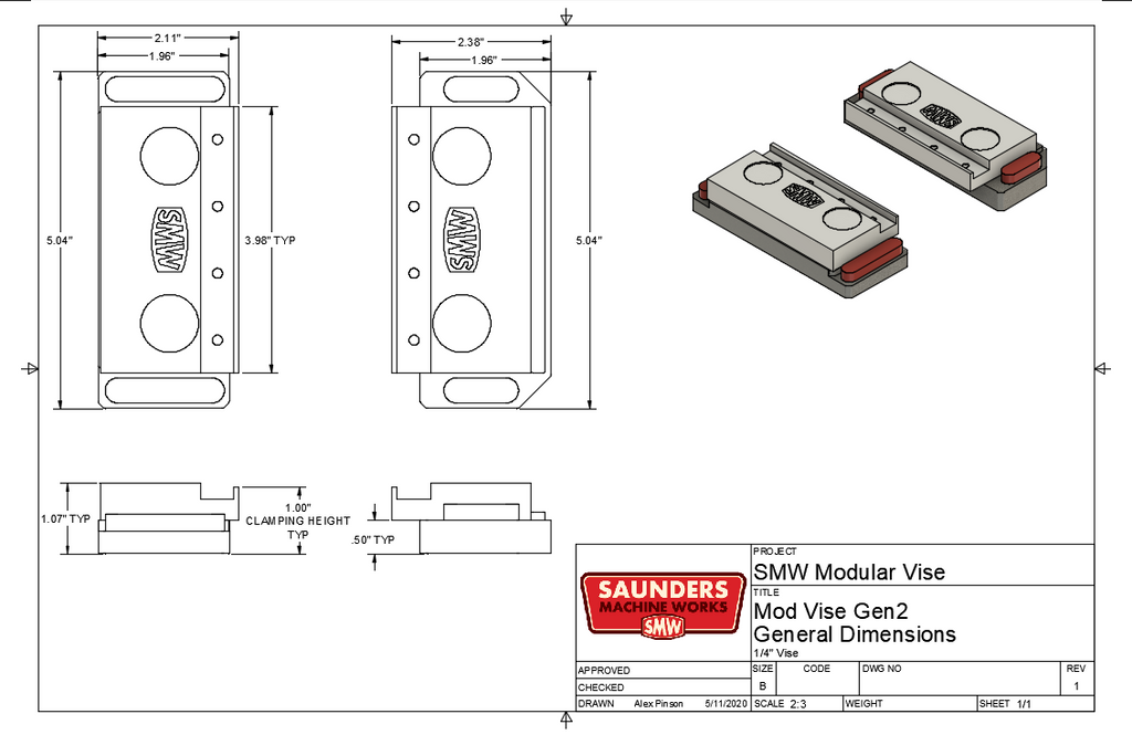 Modular Vise System 1 4 Saunders Machine Works