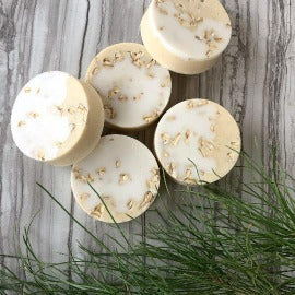 ALMOND OATMEAL HONEY ROUND BAR SOAP