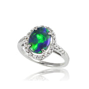 black opal ring