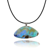 boulder opal pendant