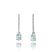 crystal opal earrings