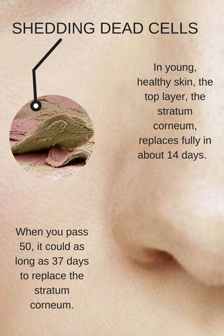 shedding dead cells