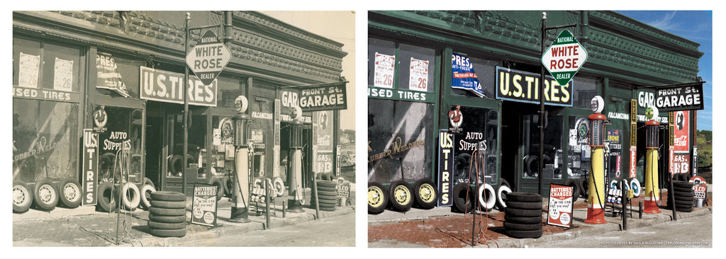 Front Street Garage Photo Restoration