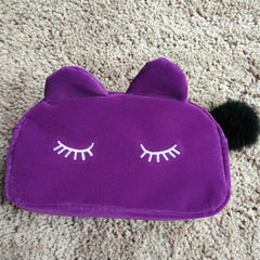 Cat Cosmetic Make-up Bag Case Organizer Zipper Handbag