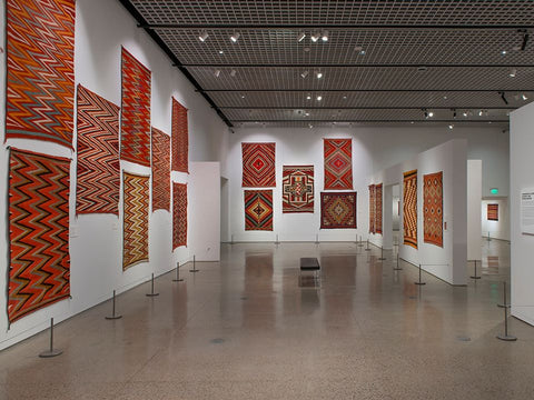 Heard Museum Color Riot exhibit American Indian Rugs and Blankets