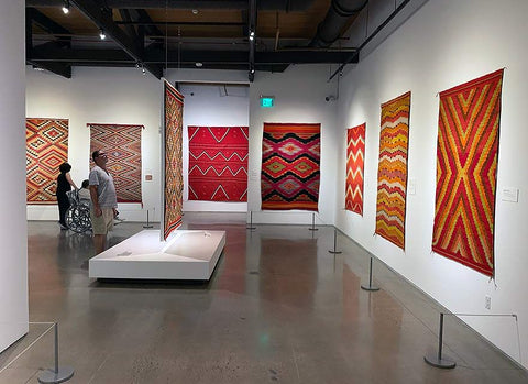 Heard Museum Color Riot exhibit American Indian Rugs and Blankets