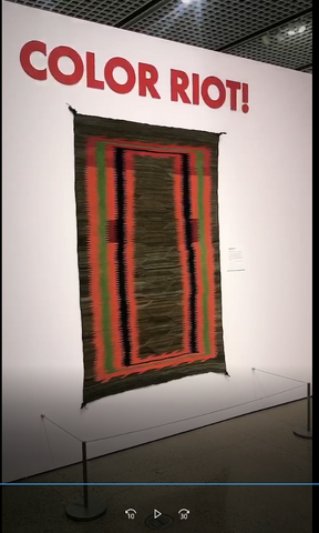 heard museum opening of color riot how color changed Navajo textiles