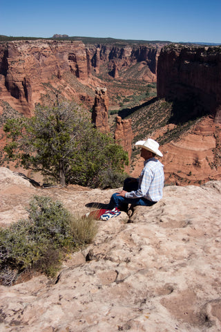 Steve overlooking Canyon de Chelly