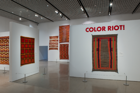 Heard Museum Color Riot exhibit American Indian Rugs and Blankets