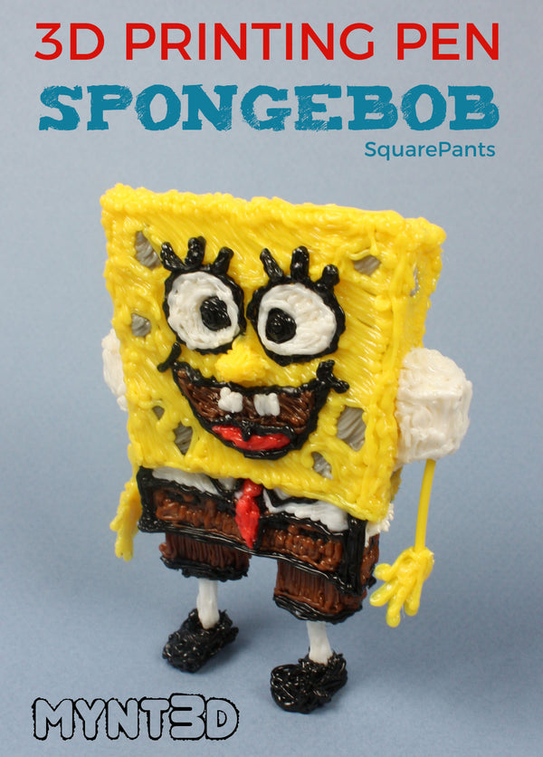 pen 3d spongebob mynt3d projects templates craft crafts tutorials boys