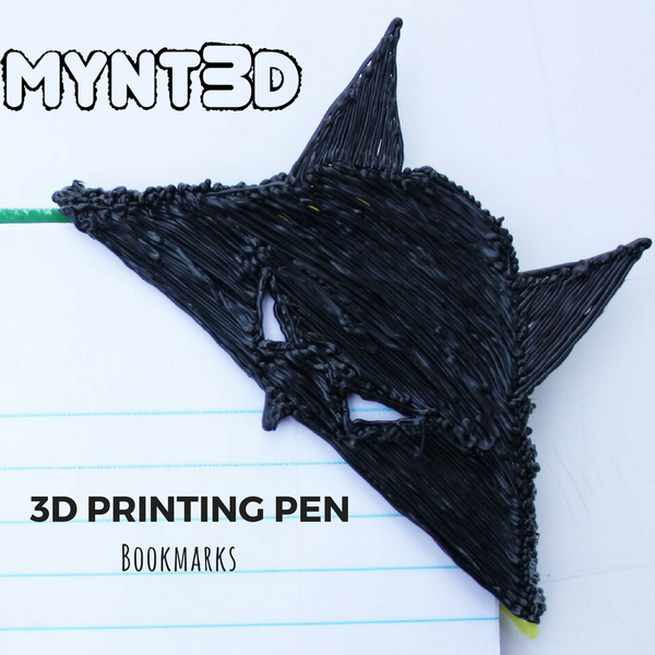 Learn how to make the Batman superhero bookmark with the MYNT3D printing pen with the free printable template on the projects page of the website