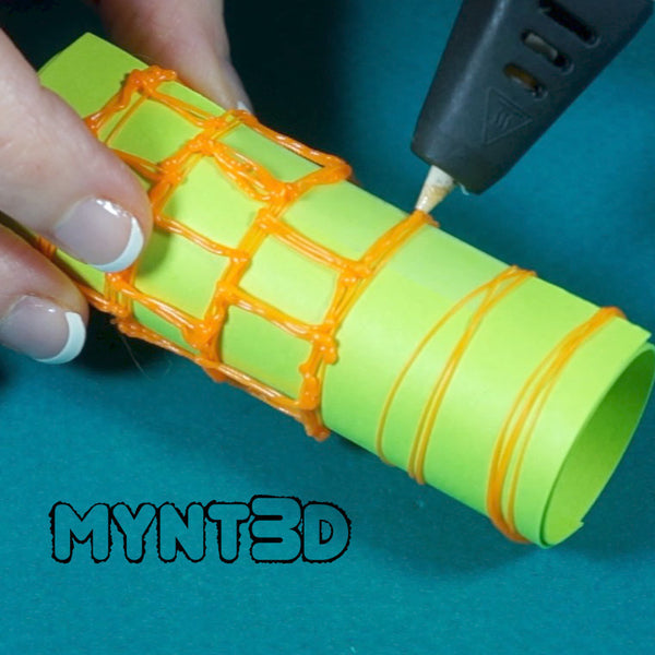 DIY flashlight holder necklace for Halloween safety - made with the MYNT3D printing pen
