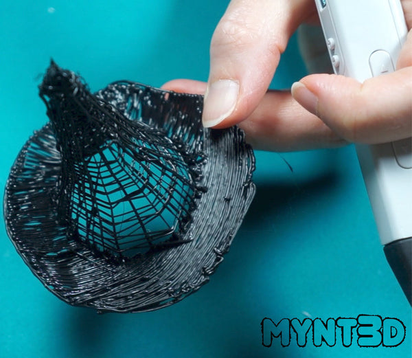 How to make a mini witch hat Halloween project craft with the MYNT3D printing pen