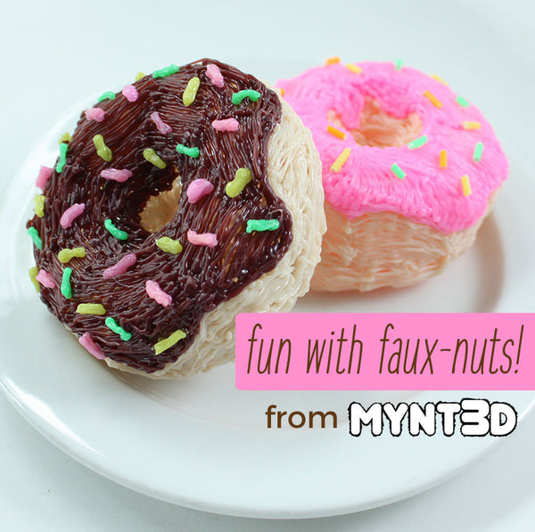 DIY fake food for play kitchen, decorating and costumes made with a MYNT3D printing pen