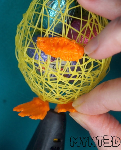 3D printing pen FREE template DIY kids crafts for Spring Easter holiday | How to make a chick with a MYNT3D printing pen tutorial